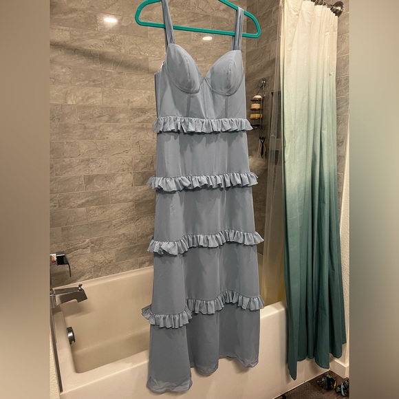 Revelry Dresses Sloane Chiffon French Blue Bridesmaid Dress Poshmark